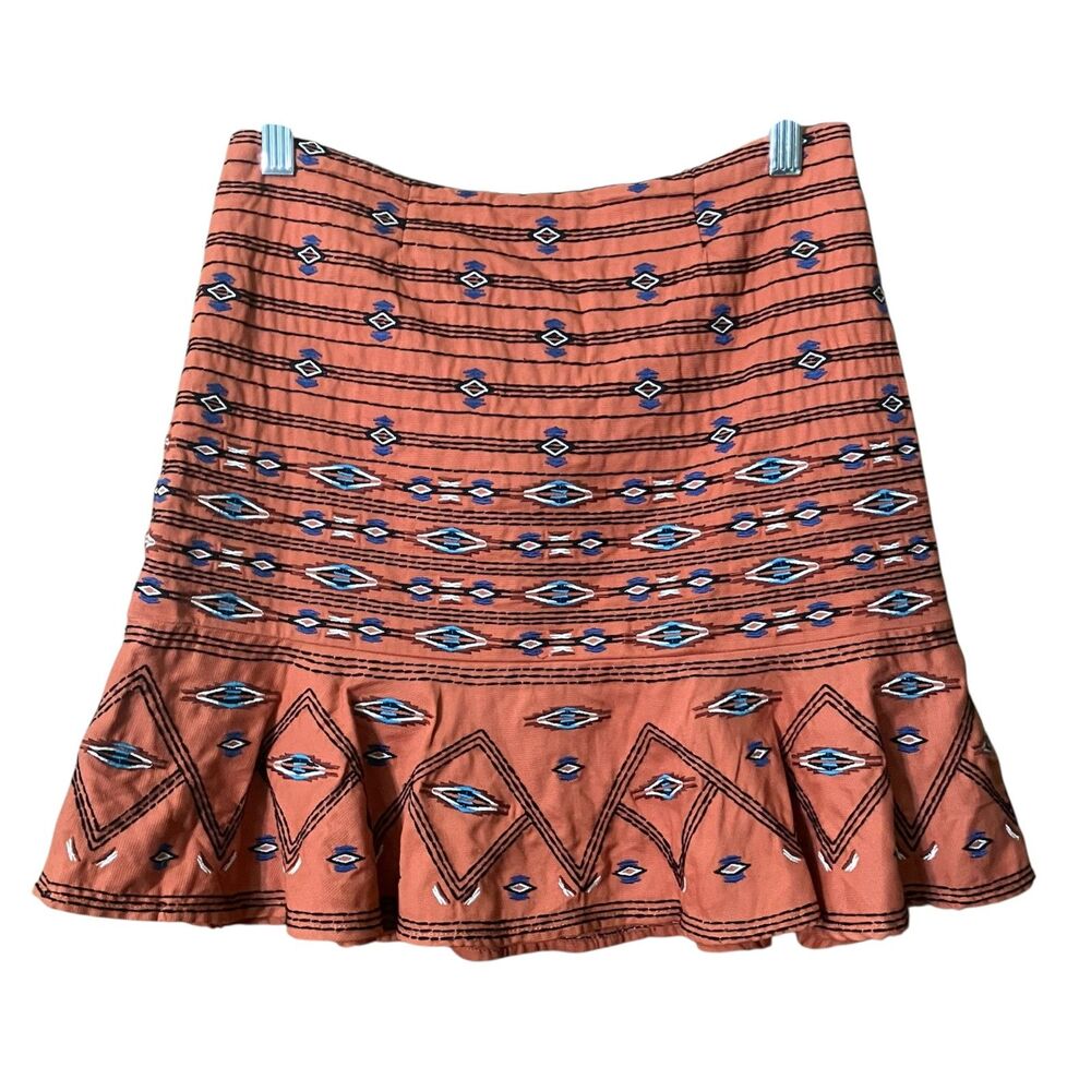 Twelfth Street by Cynthia Vincent southwestern design embroidered ruffle skirt